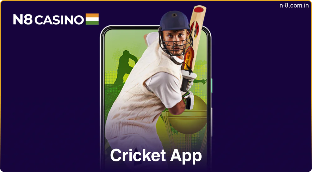 Cricket betting in the N8 Casino app