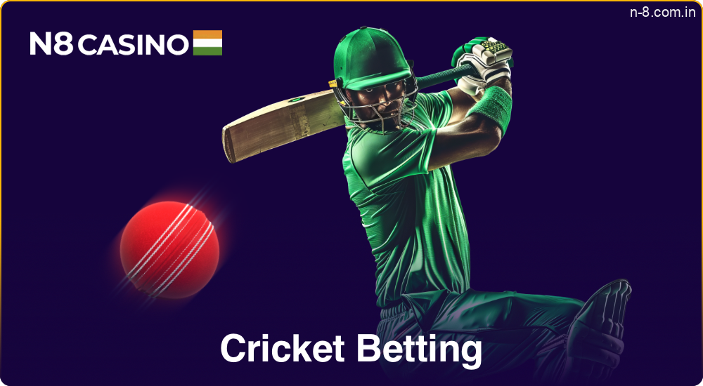 Cricket betting at N8 Casino
