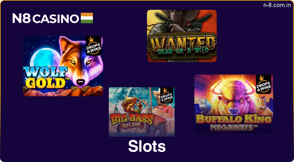 N8 Casino offers a wide library of slot machines