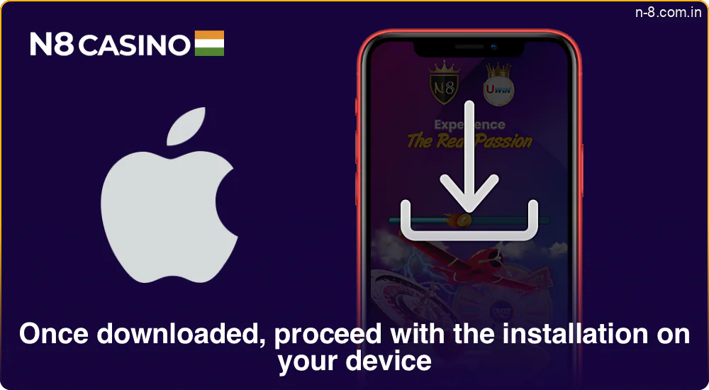 After downloading, start the installation on your device