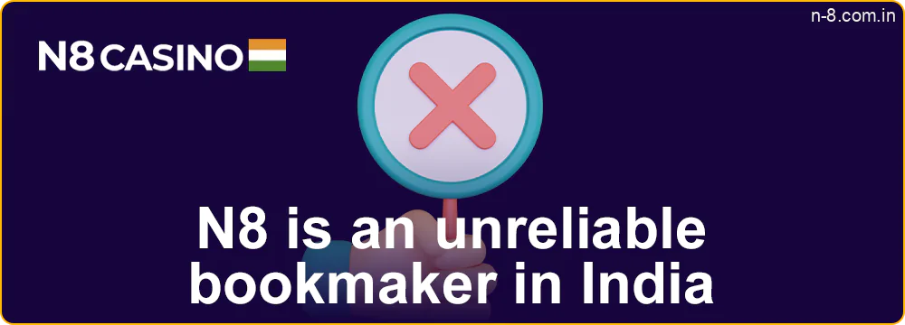 N8 unreliable casino in India